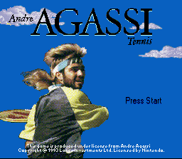 Andre Agassi Tennis screenshot 4 for Super Nintendo
